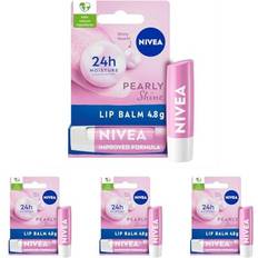 Nivea Lip Balms Nivea Pearly Shine Lip Balm Pack 4 Shea Butter