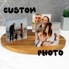 Shein Custom Block Personalised Glass Effect Photo Frame