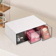 Plastic Tea Caddies Shein Bag Organizer With 3 Drawers Tea Caddy