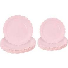 Babies Disposable Plates Shein Light Pink Paper Plates 9 Inch Set