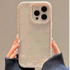 Bumpers Shein Luxury K-Style Bow Diamond Bumper Case