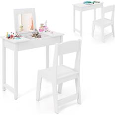 Kids Vanity Set 2 in 1 Table Chair Set