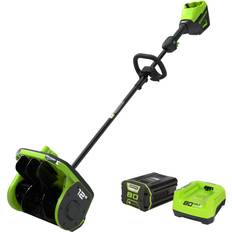 Snow Blowers Greenworks 80-volt 12-Inch Single-stage Snow Shovel SS80L2510