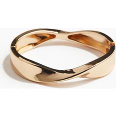 Guld Snoet Armring Med Hængsel - Dame