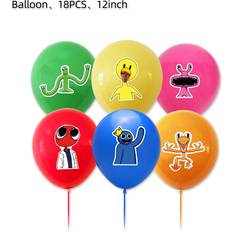 Roblox Friends Rainbow Birthday Party Cake Card