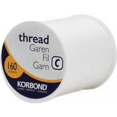 Fabrics Korbond Polyester Thread 160 cm Fabrics White