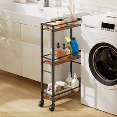 Mahancris 3-Tier Slim Rolling Cart Trolley Table