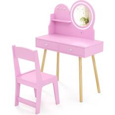 Casart Princess Makeup Dressing Desk Chair Set