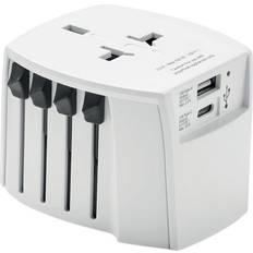 White Travel Adapters MidOcean Muv Usb A C Travel Adapter One Size