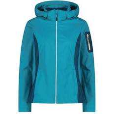 CMP Light Softshell Jacket Zip Hood - Turkos