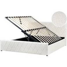 Beliani Eu Super King Size Boucle 5ft3 Frame Bed
