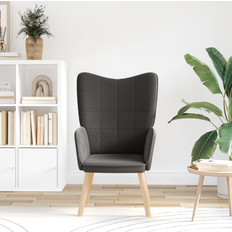 Grey - Oaks Armchairs vidaXL Contemporary Chair Dark Grey Armchair