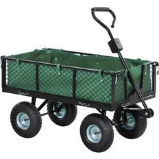 Utility Wagons OutSunny Garden Cart With Removable Liner 114L