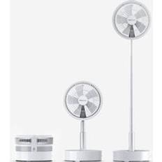 Fans 2-in-1 Portable Rechargeable Folding Fan White