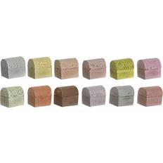 Multicolour Metal Mango Wood Jewelry Box Set of 12