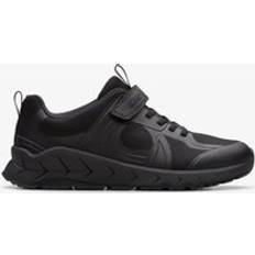 Clarks Black Trainers Clarks Selva Edge Kid Wide Fit Trainers - Black