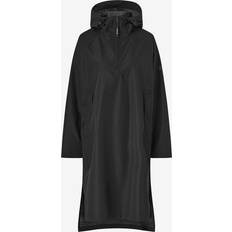 Genbrugsmaterialer - Unisex Ponchos & Kapper Tenson Drizzle Poncho Unisex Black Regnslag - Sort