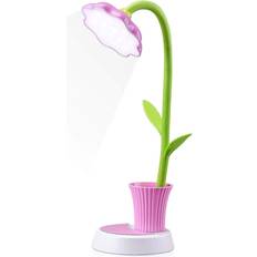 Pink Table Lamps Kid's Room Tianfu Pink Desk Rechargeable Eye-Caring Table Lamp