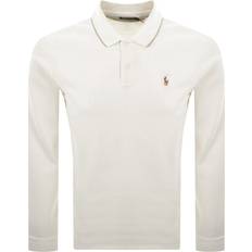 Ralph Lauren Hvid Polotrøjer Ralph Lauren Long Sleeve Polo T Shirt - Cream