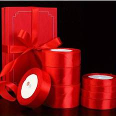 Red Gift Wrap Ribbons Shein Red Satin Ribbon 0.6 1.5 2.5 4.5cm