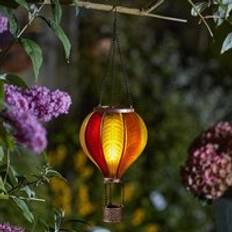 Orange Lanterns Solar Powered Flaming Balloon Orange Lantern