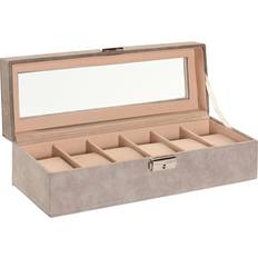 Gråa Smyckesförvaring Home ESPRIT Smyckesbox Organizer 30 x 10 x 8 cm - Mörkgrå