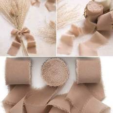 Brown Gift Wrap Ribbons Shein Chiffon Solid Brown Gift Ribbon 4x500cm