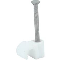 Kabelklammer on sale Timco Round Cable Clips White To Fit 5.0mm 100 Pack