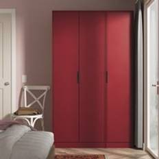 Red Clothing Storage Swift Fuji 3 Door Dark Red Wardrobe