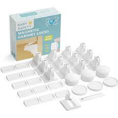 12-Pack White Child Safety Magnetic Cabinet Locks