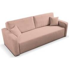 Sofa Set Sofas Furnishings For Less UK Mia Cord Fabric Bed Pink Sofa