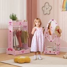 Hooks & Hangers Kid's Room on sale Aiyaplay Kids Clothes Rail Dressing Mirror Set