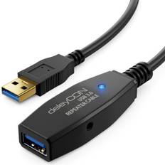 DeleyCON 7.5m USB 3.0 Aktiv Förlängning Kabel