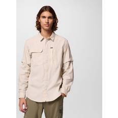 Herre - Nylon Skjorter Columbia Skien Valley LS Shirt - Hvid/Beige