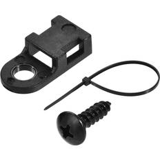 Uxcell 19mm Nylon Cable Fasten Clip 50 Set