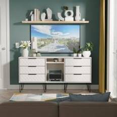 Metal Sideboards Swift Harlequin 6 Drawer Kashmir Matt Sideboard