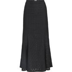 Lange nederdele - Polyester Object Broderi Maxinederdel