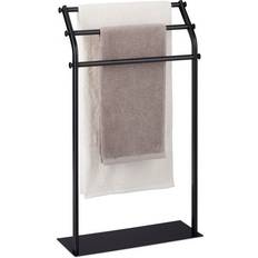 B2X Black Towel Rack With 3 Bars