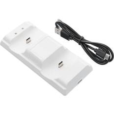 Dobbelt Opladningsstation PS5 P201-pads Hvid