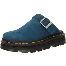 Dr. Martens Zoccoli Dr. Martens Suède Zebzag Wildleder Casual Slingback Plateau Mules - Blau