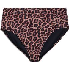 Zizzi Badkläder Zizzi Bikinitrosor caAnne Hw Brief Aop - Brun