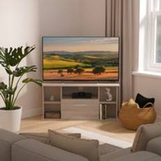 Grey - Metal Benches Swift Worcester Corner Unit Light Grey 5 Shelves TV Bench