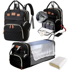 Aihontai Baby Changing Backpack Black Adult