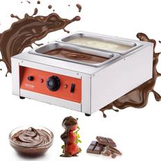 Chokoladetempereringsmaskine Chokoladesmeltedigel 17.6 lbs 2 Tanke