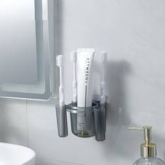 Wall Mounted Toothbrush Holder Storage Rack