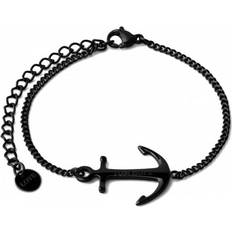 Anker Armband Armkette Metall Schwarz