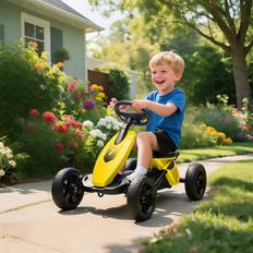 Pedal go kart Aiyaplay Pedal Go-Kart for Kids with Silent EVA Wheels