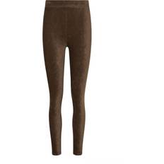 Brown Tights & Stay-Ups LTS Tall Cord Skinny Leggings - Chocolate Brown
