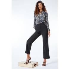 Bootcut Trousers Roman Bootcut Leg Stretch Trousers - Black