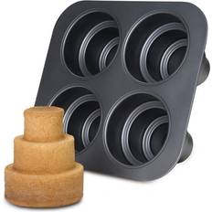 Chicago Metallic Multi Tier 10.6 x 9.60 x 4.5 Inch Gray Cake Pan